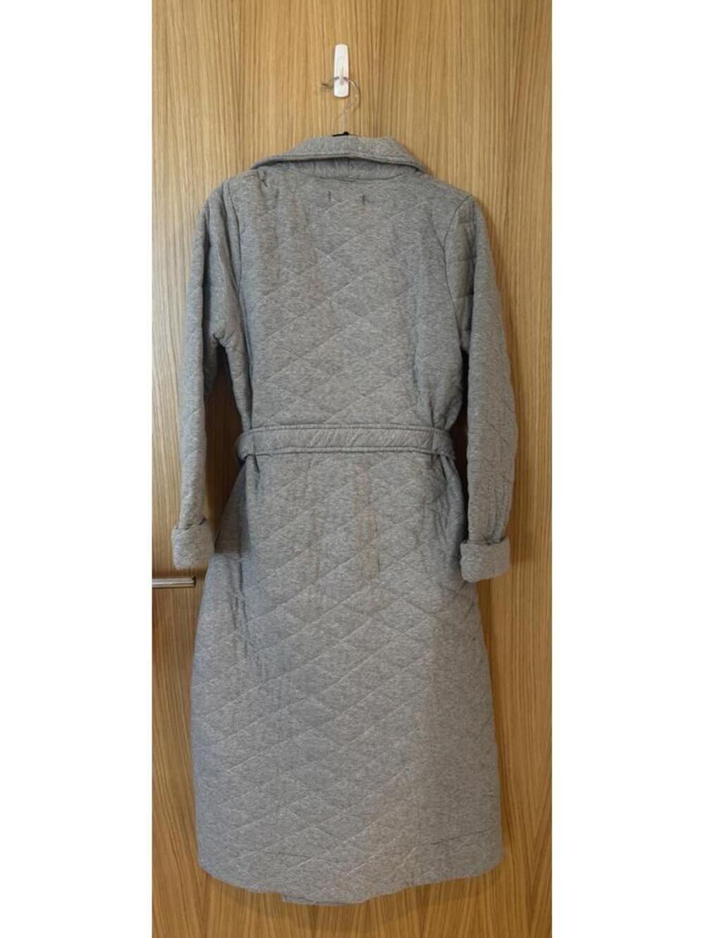 NWOT LAKE Quilted Robe Heather Gray 100% Cotton XS - Picture 4 of 6